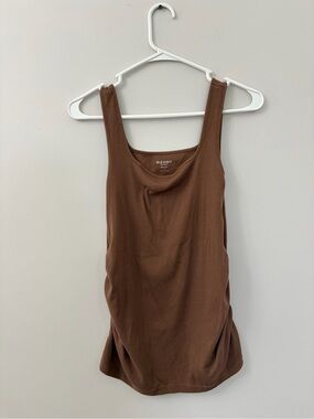Old Navy maternity Women's Brown Ribbed Tank Top